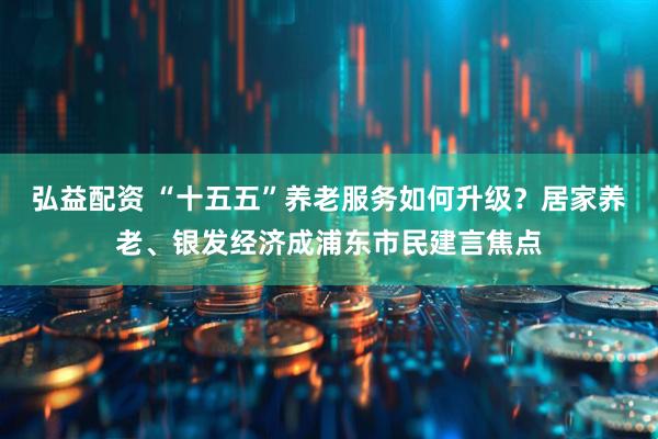 弘益配资 “十五五”养老服务如何升级？居家养老、银发经济成浦东市民建言焦点