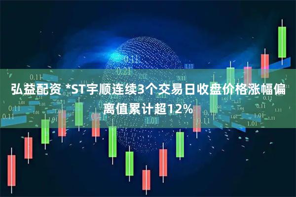 弘益配资 *ST宇顺连续3个交易日收盘价格涨幅偏离值累计超12%